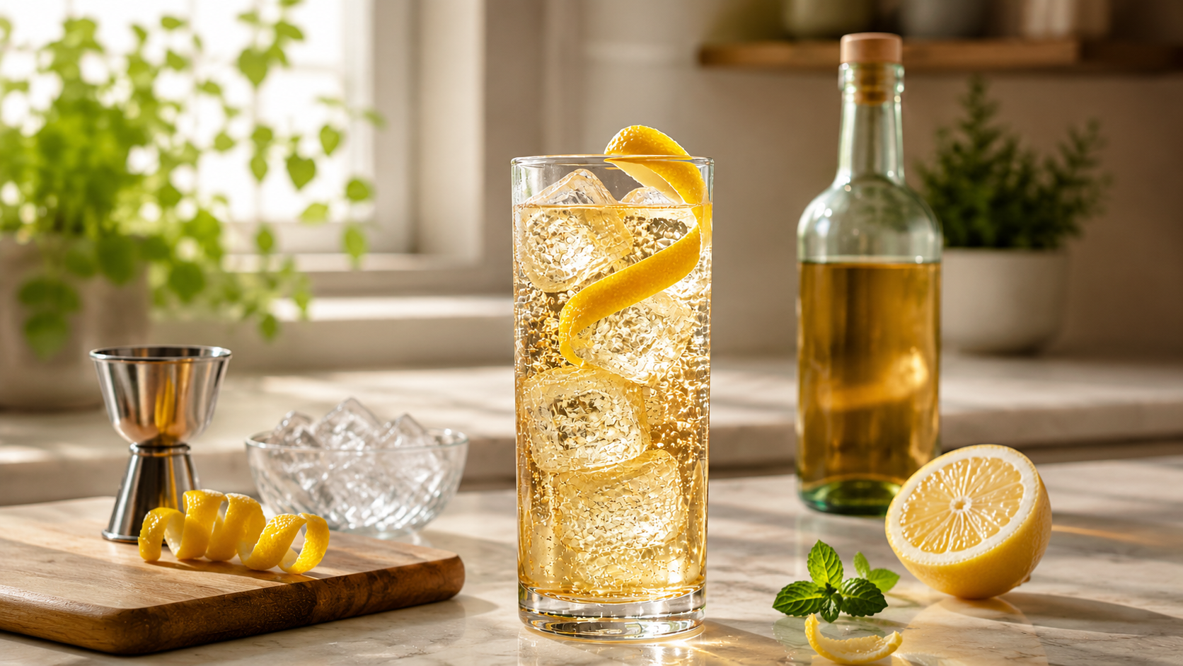 Irish Whiskey Highball cocktail