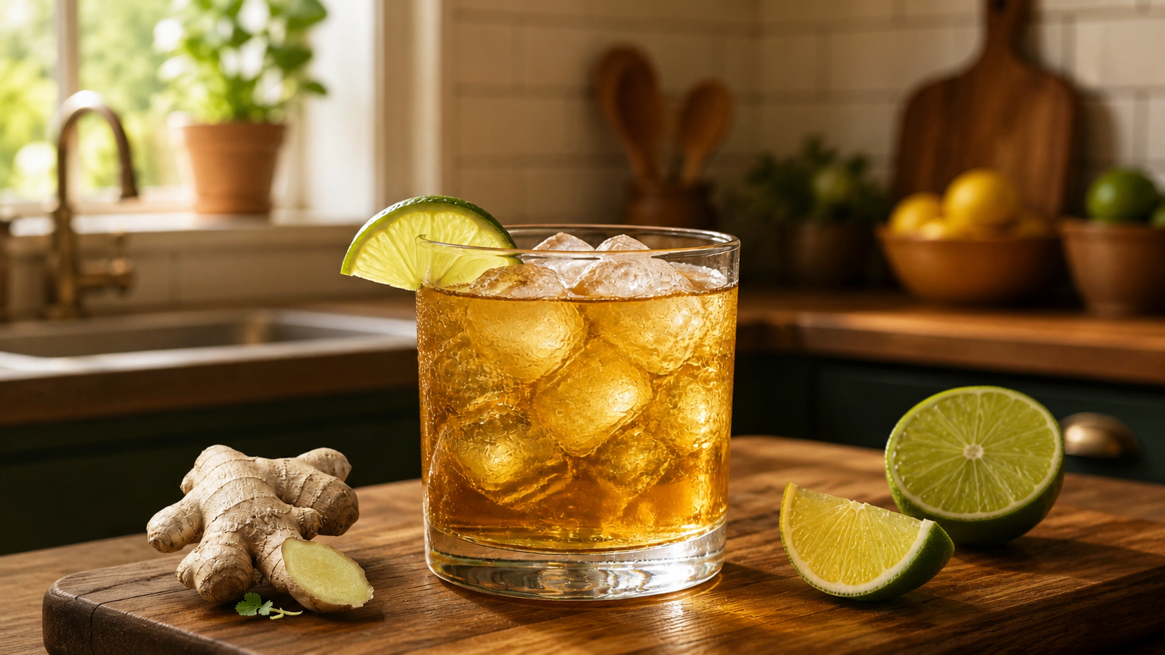 Whiskey Ginger cocktail